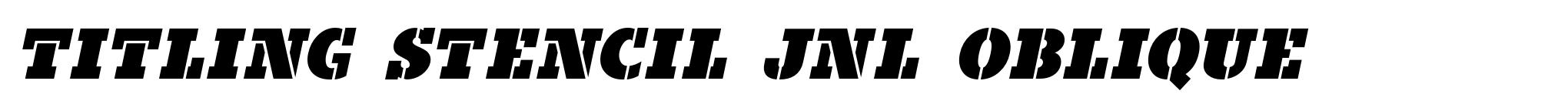 Titling Stencil JNL Oblique image